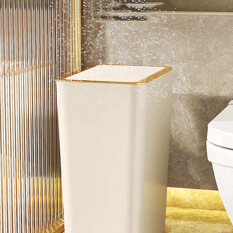 10/12L Trash Cans with Lid One-Touch Waterproof Dustbin Large Capacity Garbage Bins for Bathroom Kitchen Living Room