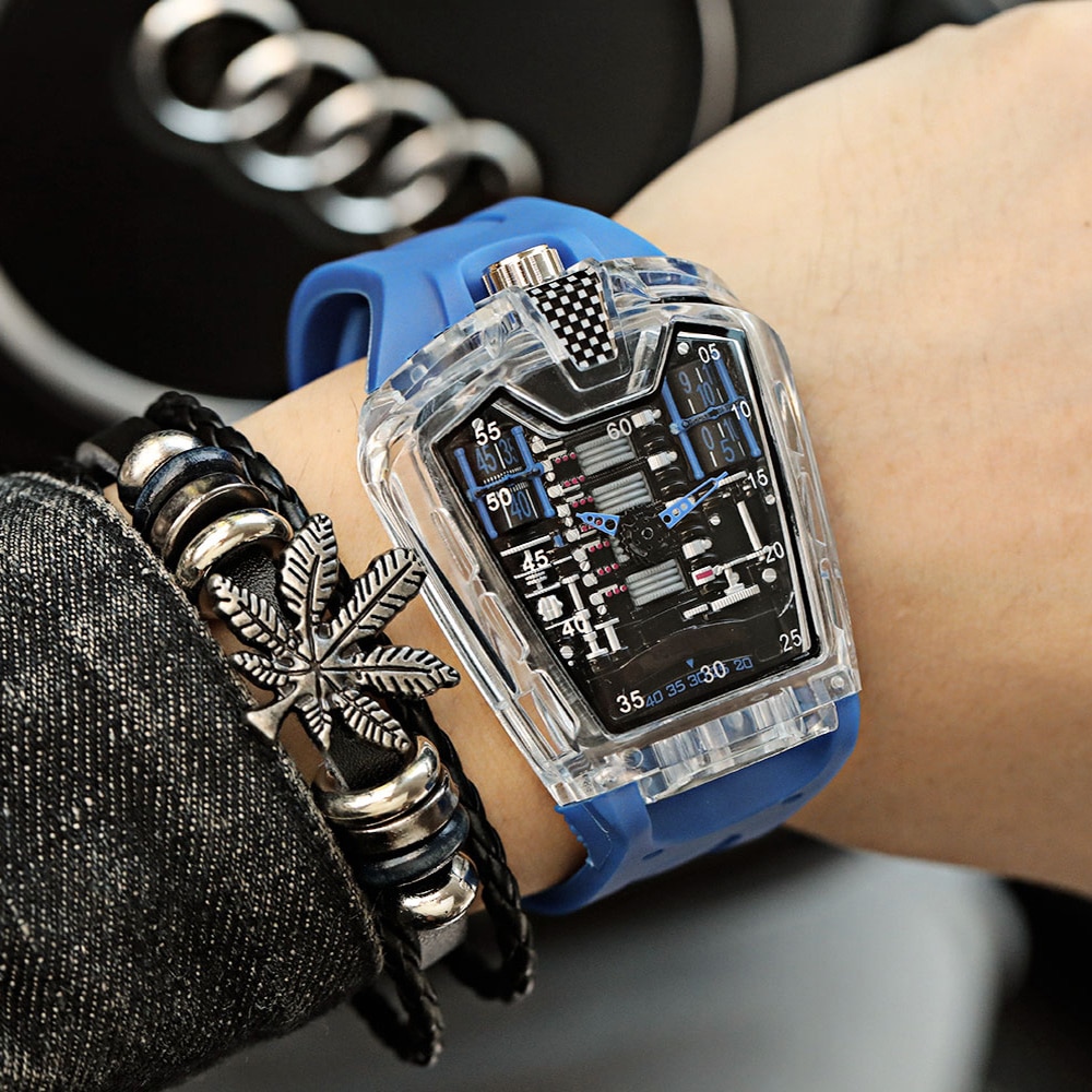 Kimsdun Sport Relojes Hombre Luxury Brand Relogios Masculinos Horloge Voor Mannen Waterdicht Quartz Casual Heren Horloge Mode