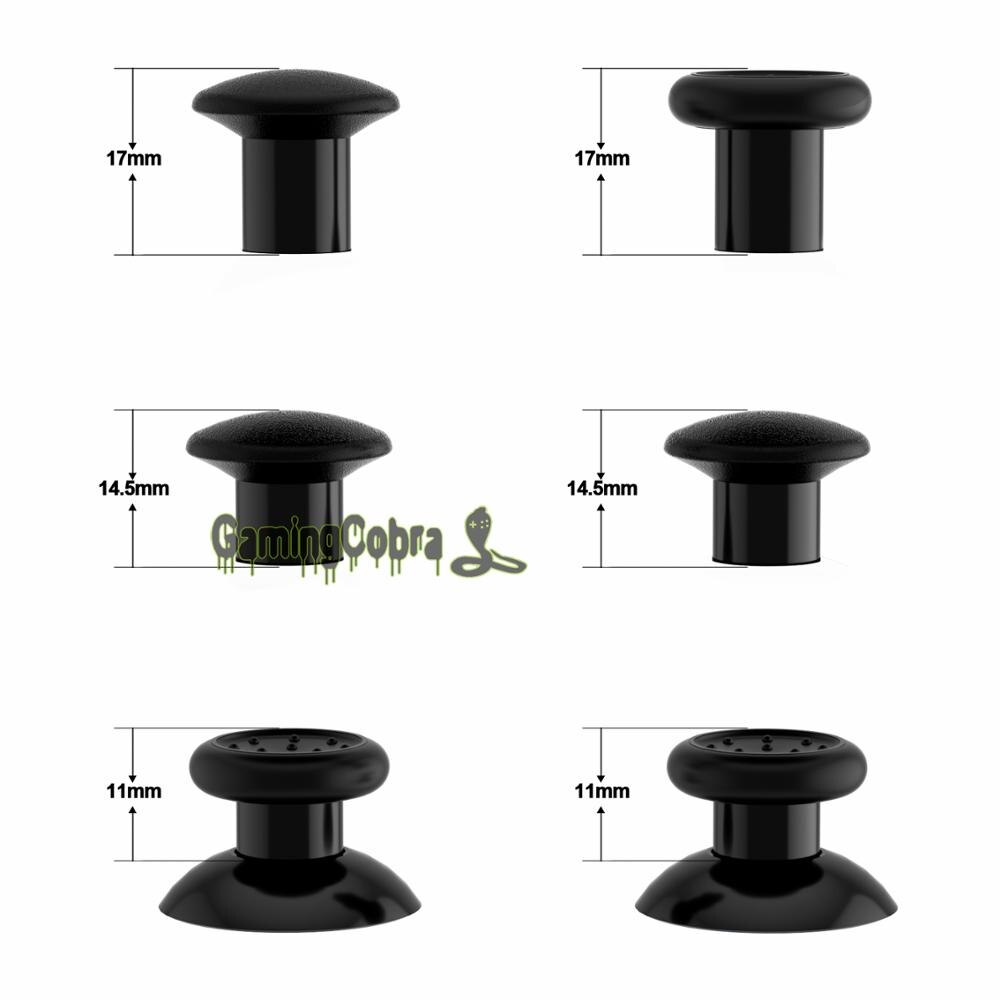 EXtremeRate Austauschbar Ergonomische Thumbsticks für NS Schalter Profi Regler mit 3 Griffe Einstellbare Joystick