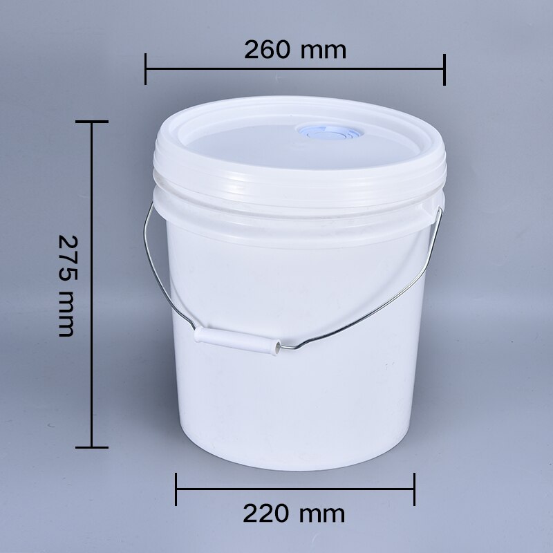 10L Food grade thicken Plastic Bucket for paint oil with Lid and handle Household storage container: Iron and Oil nozzle