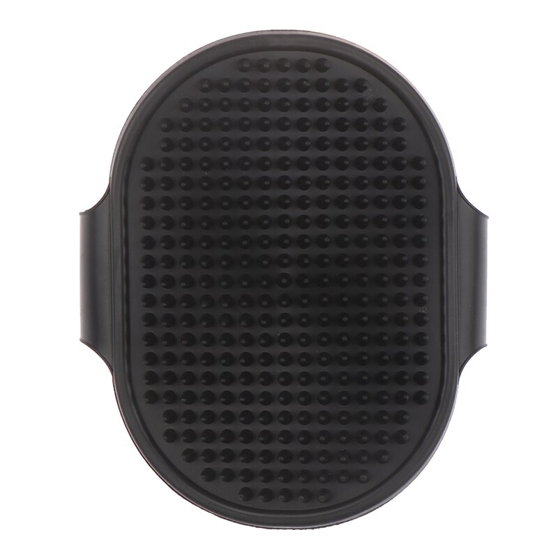 1Pc Pet Hond Kat Bad Borstel Kam Rubber Handschoen Haar Bont Grooming Masseren Massage Mit Huisdier Douche Hond Borstel: Black