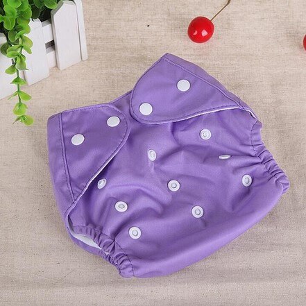 1 stks Wasbare Luiers Herbruikbare Luiers Grid/Katoen Training Pant Doek Luier Baby Fraldas Winter Zomer Versie Luiers: Paars / For winter