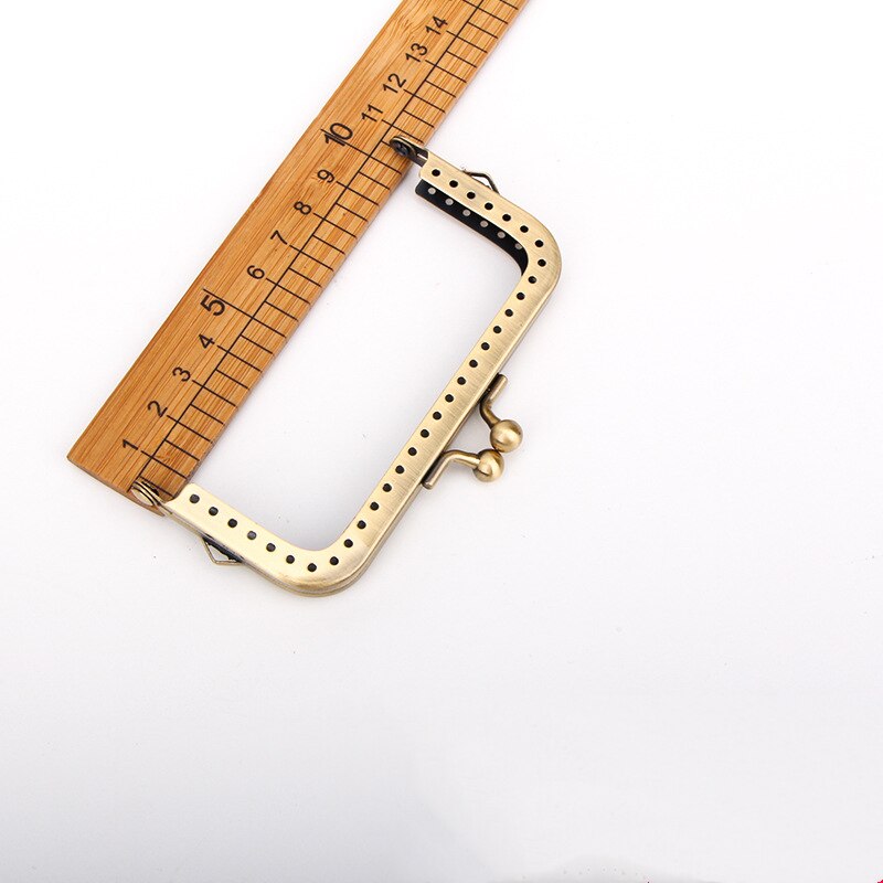 8/10/12 Cm Square Metal Purse Frame Handle for Clutch Bag Handbag Accessories Making Kiss Clasp Lock for Bag Bag Accessories: 10cm