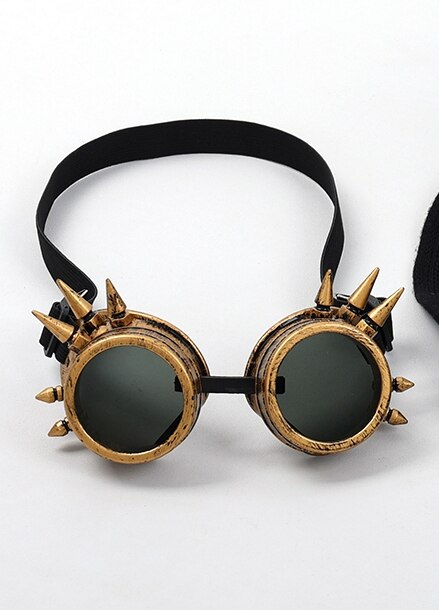 Halloween Top Hat Black Steampunk Gear Glasses Punk Style Fedora Headwear Gothic Lolita Cosplay Hat: goggles / 61cm