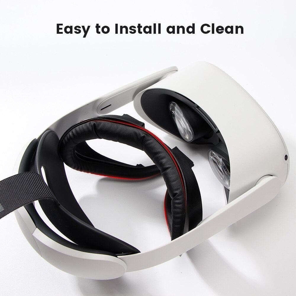 Soft Leather Eye Mask Cover Pad for Oculus Quest 2 VR Devices Sweat-proof Face Mask Mat Protective Pad for Quest 2 Accessories