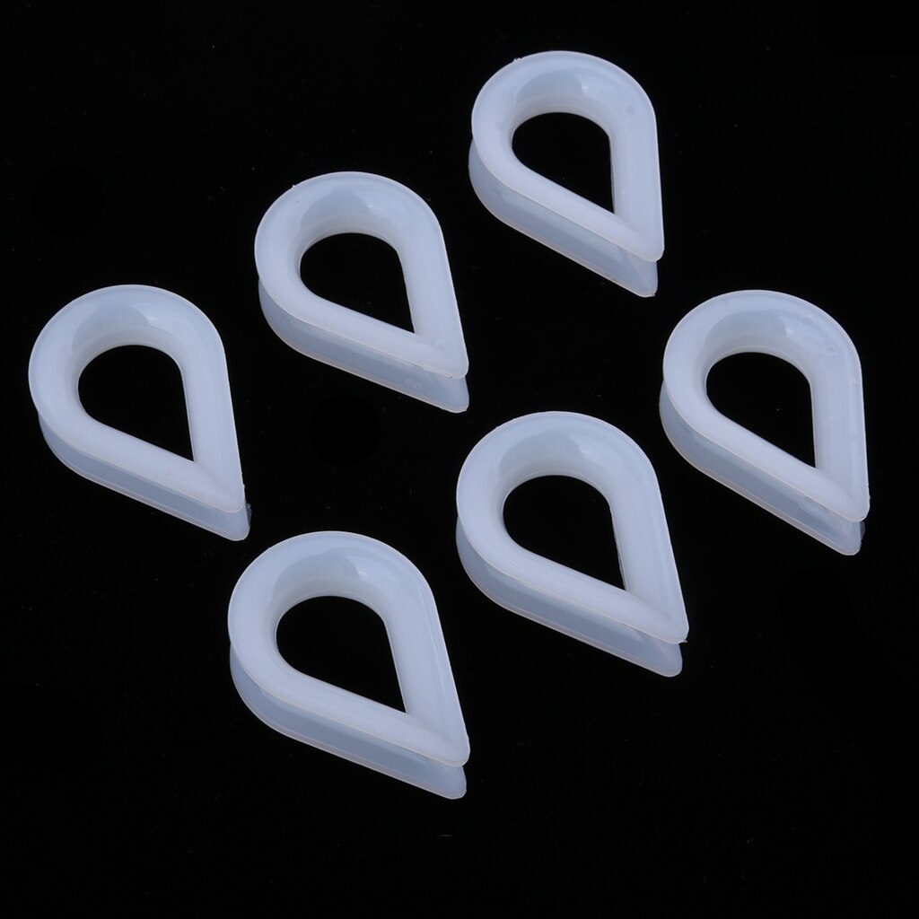 6 uds 8mm cuerda Nylon línea blanco dedal ojos para barco yate marino