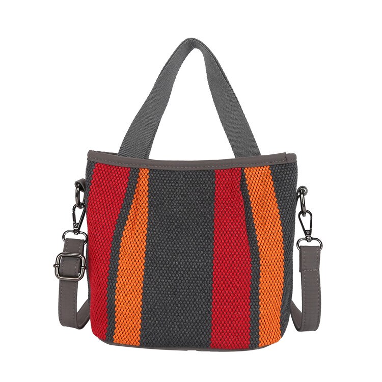 2022 nova feminina crossbody sacos de ombro bolsas femininas alta qualidade algodão linho senhoras alta qualidade totes bolsas: Vermelho