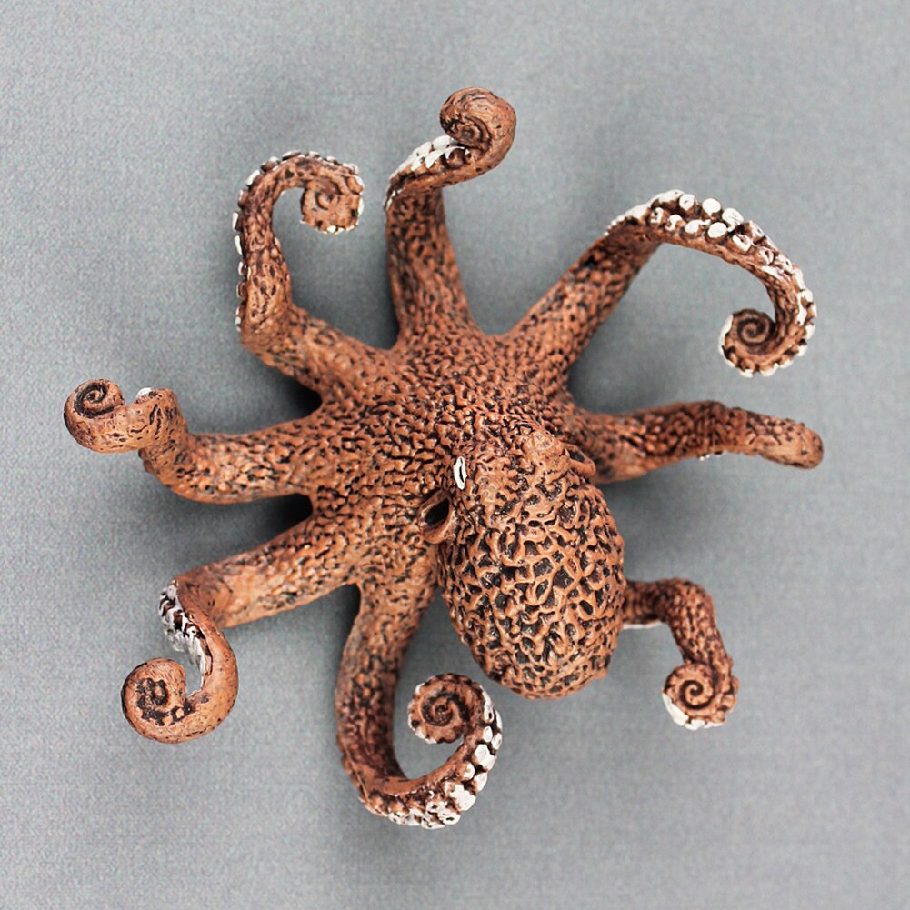 Simulation Octopus Marine Animals PVC Model Table Ornament Kids Learning Toy