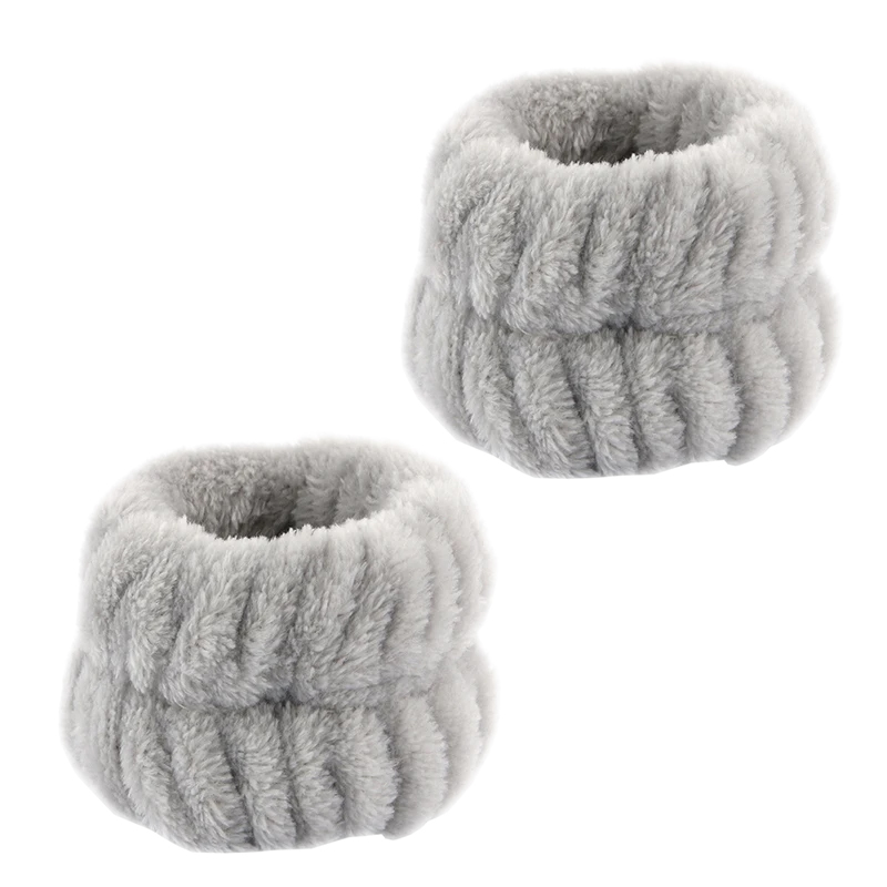 Bonita multifuncional para mujer, puños para lavar la cara, impermeable, absorbente de agua, diadema de terciopelo de algodón, accesorios para el cabello