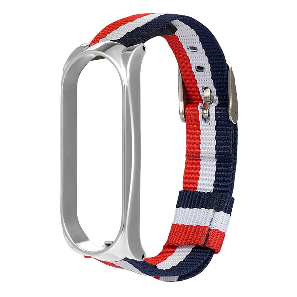 Nylonrem til xiaomi mi band 4 5 3 utskiftbart armbånd mi band band 4 armbånd lett pustende armbånd for miband 5 4: 2