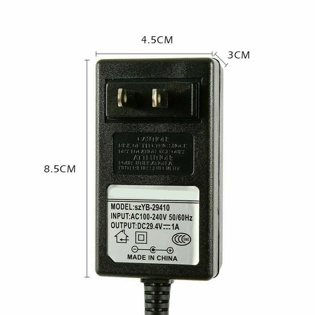 24V 1A Lithium Battery Fast Charger Suitable for Razor E500 S MX350 E300 E200 Scooter Scooter Battery Charger