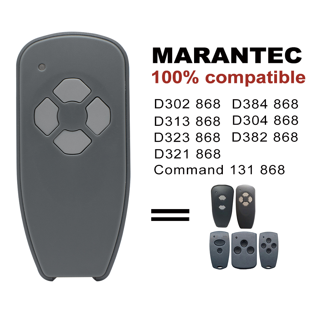 Gate Remote Control Marantec 868 Garage Door Opener, Hand-held Transmitter Copy Digital 302,304,382, 384, 313, 321,D302 868MHz