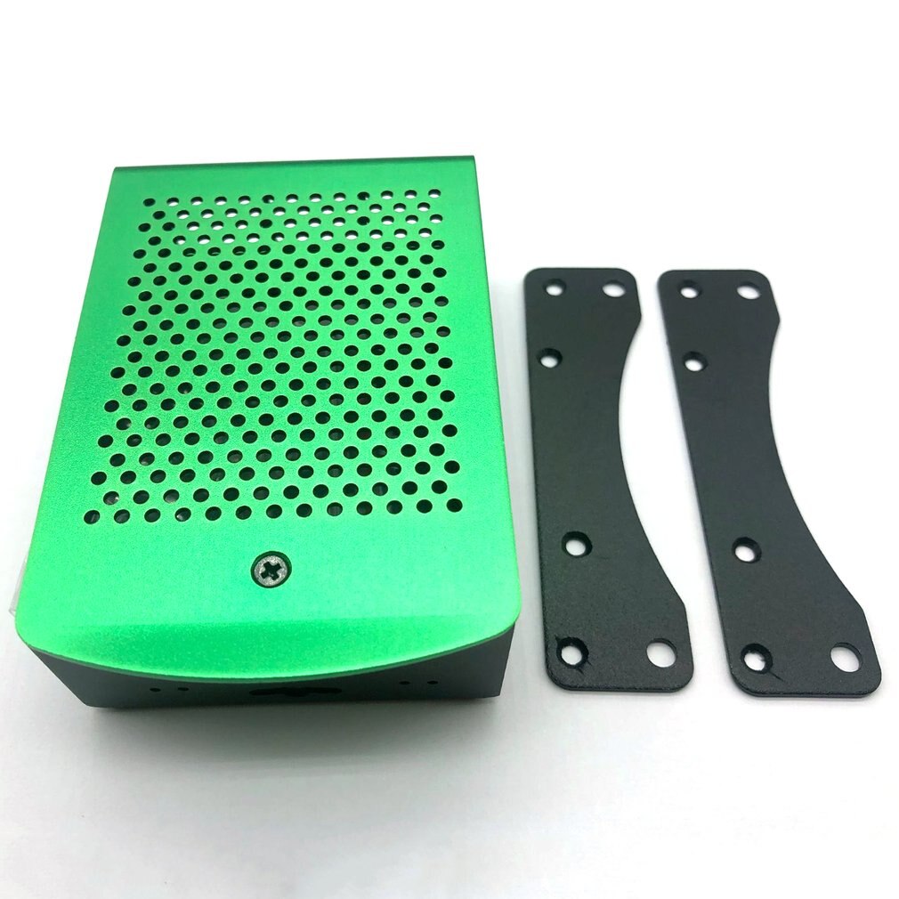 For Raspberry Pi 2 3 Model B Plus Aluminum Silver Green Black Case Metal Enclosure RPI 2 3 Box Compatible