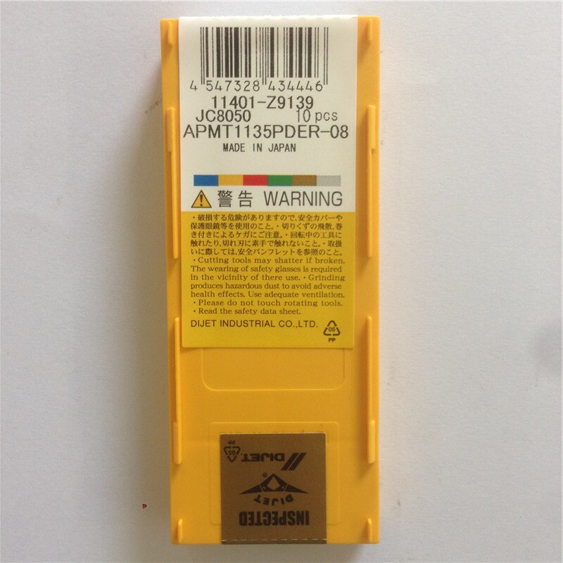 APMT1135PDER JC8050/JC5118 100% DIJET Original carbide insert with the best 10pcs/lot