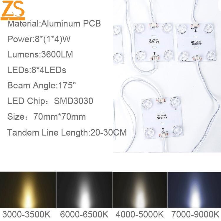 Zs 3030 Diffuse Reflectie Led Modules Lichten 11000K AC110V Gebruik Voor Vormige Reclame Lichtbak En Zachte Film Plafond