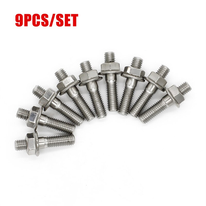 Voor B D Serie M8 * 40 Uitlaatspruitstuk Stud Voor Honda Civic Acura Integra V3 Rvs Uitlaat Stud gekartelde Bout Moer Schroef