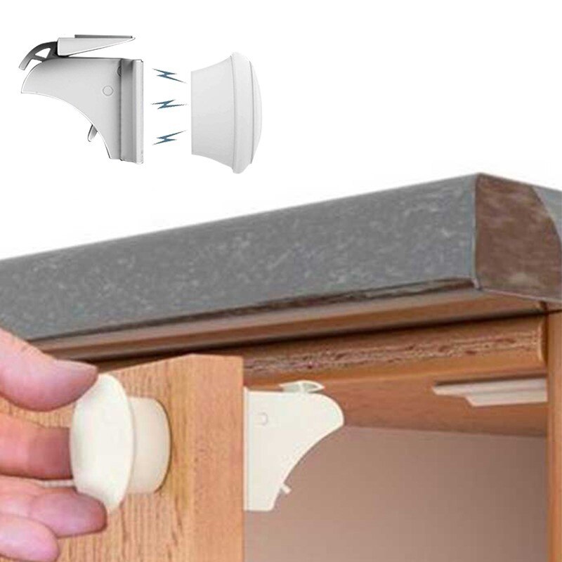 Magnetische Kind Lock Kids Bescherming Baby Veiligheid Lock Lade Klink Kast Deurslot Limiter Kinderen Veiligheidssloten: Default Title