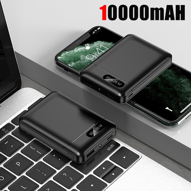 VIVO 30000mAh Power Bank 5V/2.1A Large Capacity Portable External Battery LED Digital Display Outdoor Power For IPhone Android: Gold