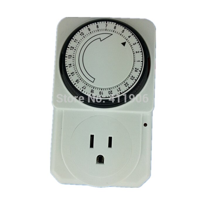 AC 110V USA Plug Light Timer 24 hours programmable analog switch timer controller garden plant grow timer