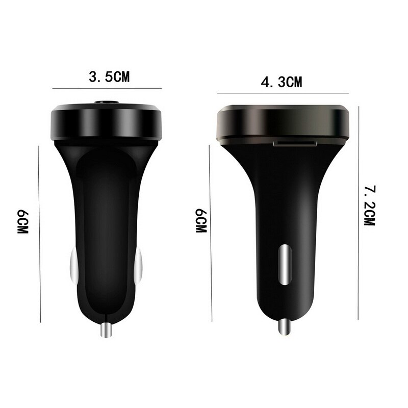 Kit de manos libres Fm Bluetooth 5,0 para coche, transmisor coche FM, adaptador de Radio MP3, 2 cargadores USB, modulador FM