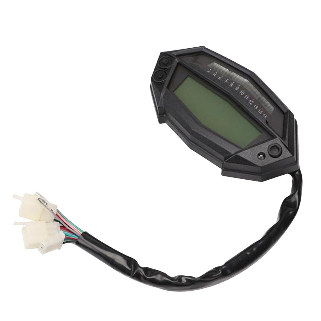 Motorcycle LCD Display Tachometer Speedometer Odometer Gauge Backlight