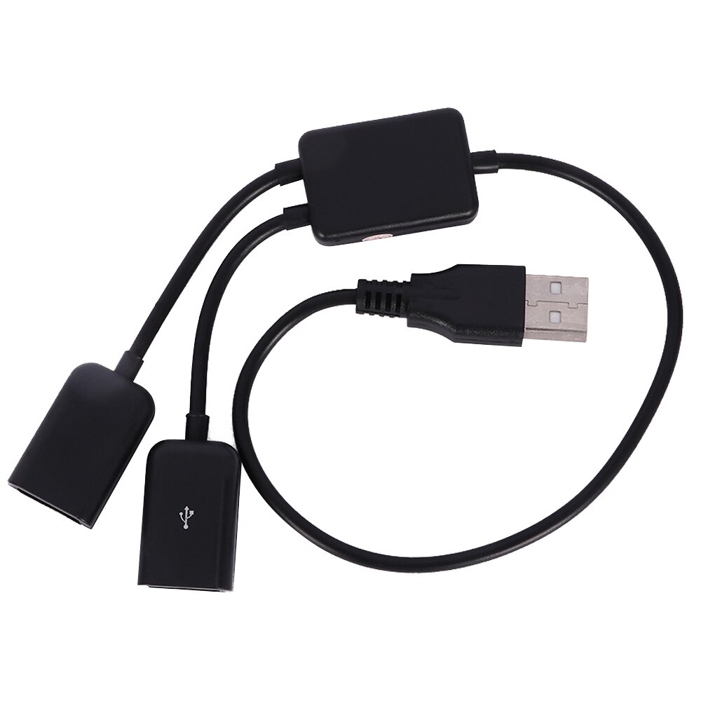 Usb Male Naar Twee Usb Vrouwelijke Data Kabel 2 In 1 Hubs Praktische Multifunctionele Uitbreiding Splitter Usb Converter Otg Adapter: Default Title