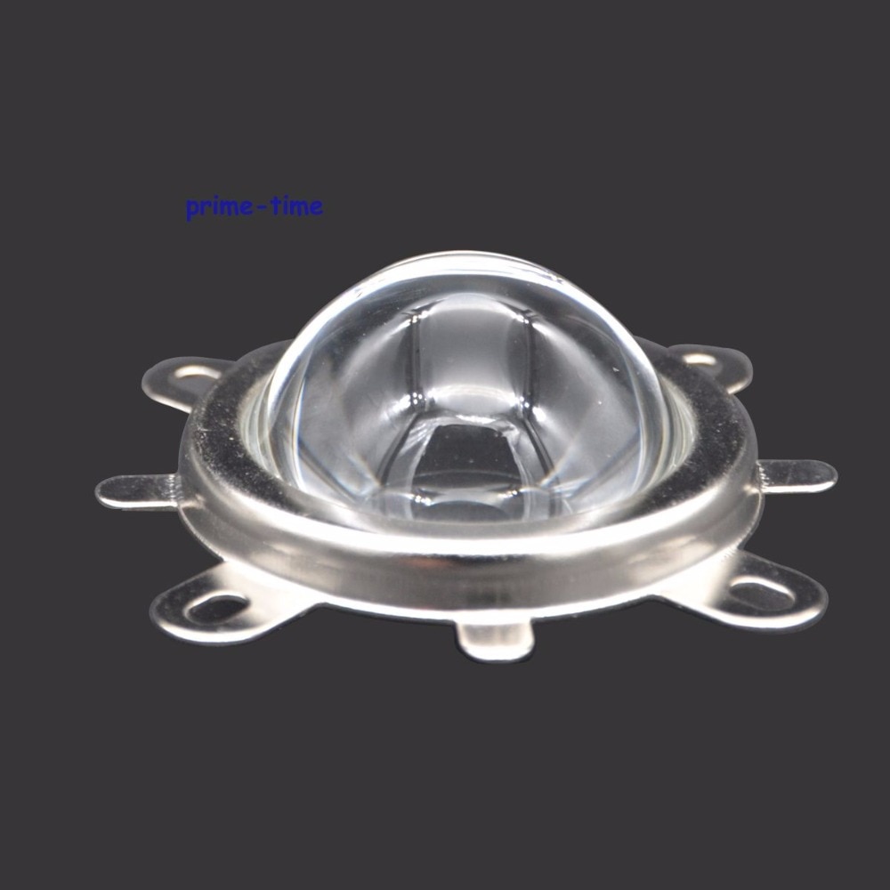 1 Set 44mm Optical Glass LED Lens 60 degree + Round Hole Reflector Collimator + Fixied Bracket 3 in 1 Kit for COB LEDs