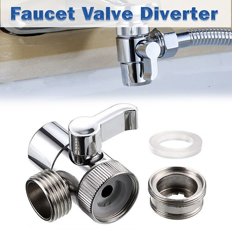 1pc Switch Faucet Adapter Sink Valve Diverter Faucet Splitter for Kitchen Bathroom Water Tap Replacement Part Accessories