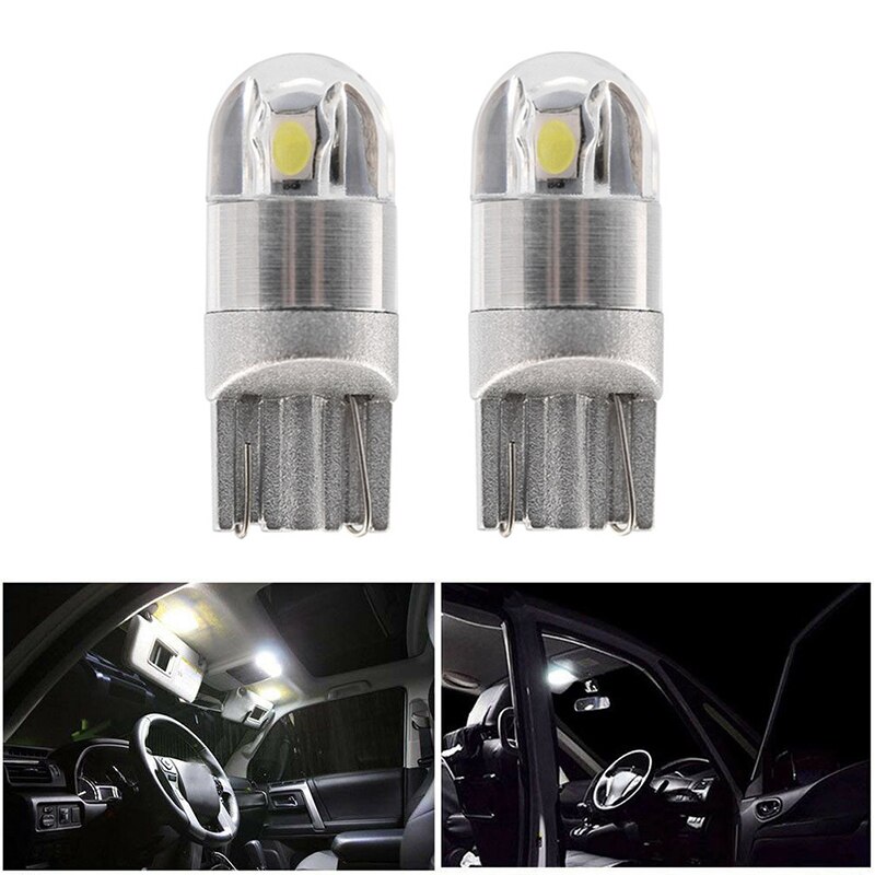 10x Super White T10 3030 2SMD LED HighPower Interior Light Bulb W5W 194 168 6W