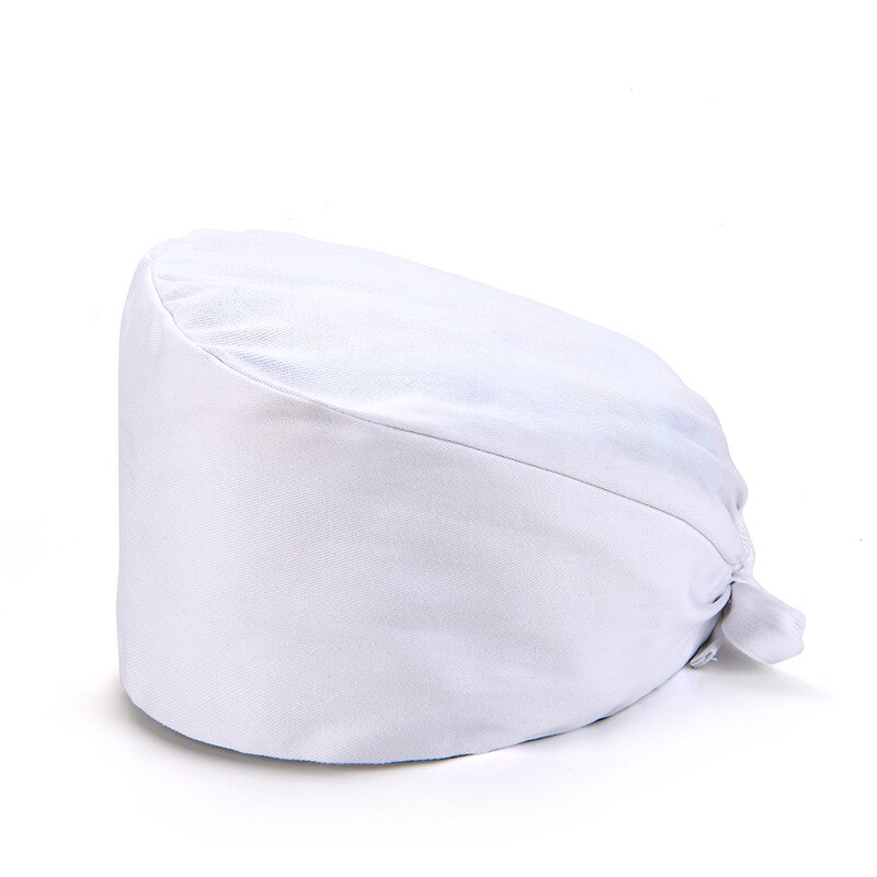 Casquettes solors en coton uni, chapeau de , respirant et ajustable pour hommes et femmes, chapeau de gommage pour laboratoire de beauté, animalerie: WHITE
