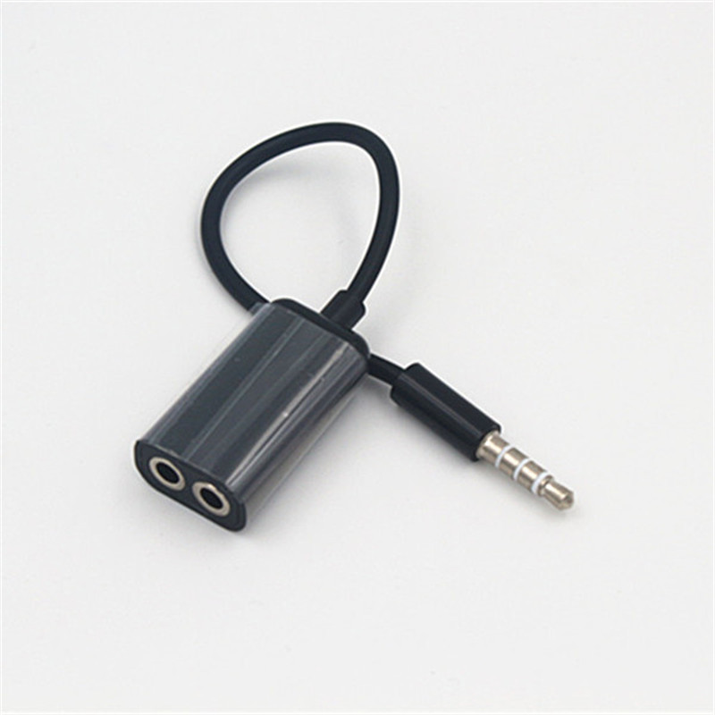 Universal 3.5mm 1 Male To 2 Dual Female Jack Audio Headphone Splitter Cable for IPhone Cabo Auxiliar Auxiliary Wire For Music