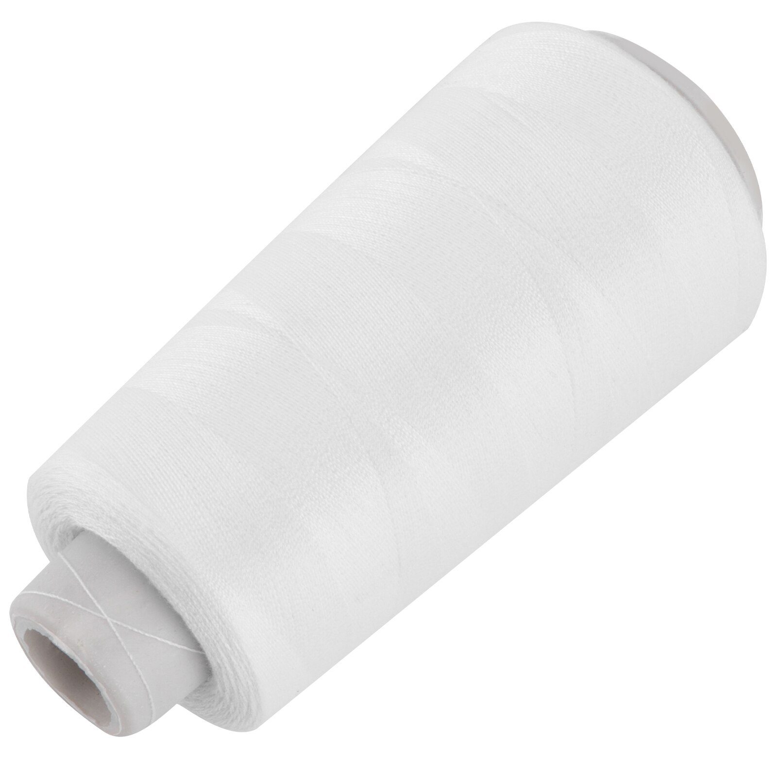 Bleached 3000 Yards Polyester Sewing Thread for Sewing Machine (White)