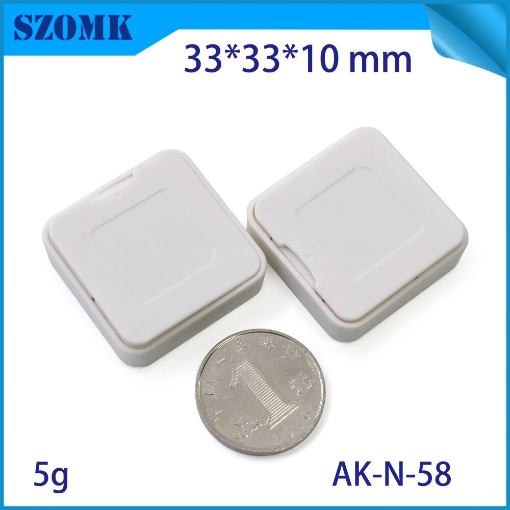 4pcs 33*33*10 white abs plastic bluetooth base station housing linn junction enclosure ultrasonic welding device