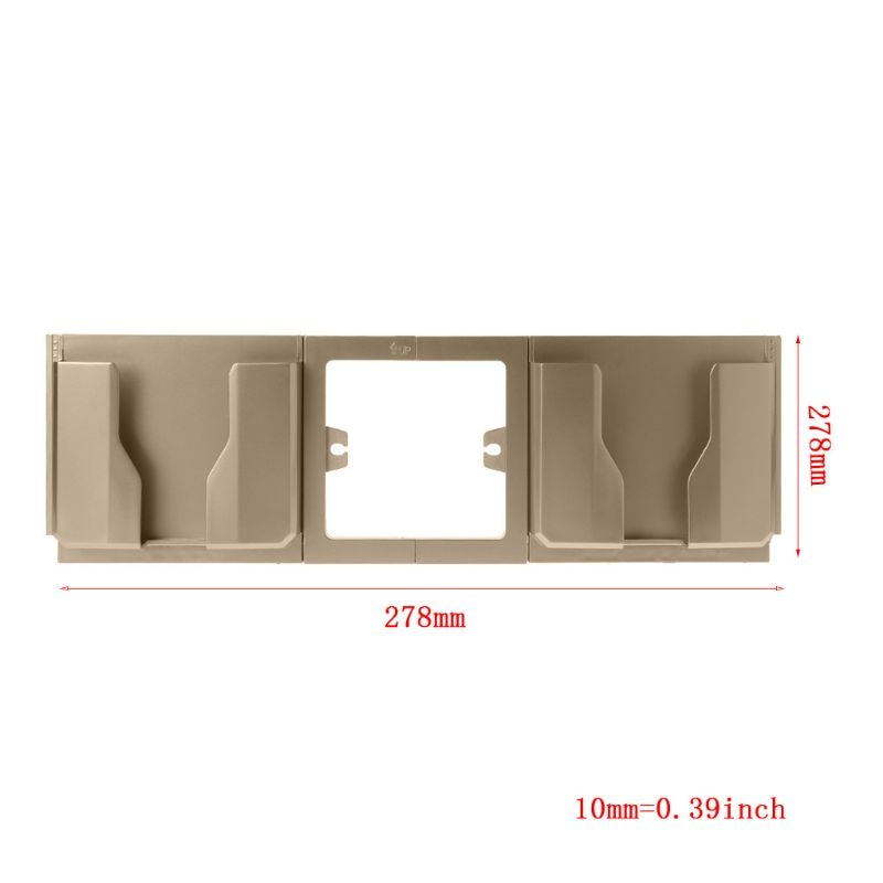 Socket Muur Telefoon Houder Beugel Dual Mobiele Opladen Lader Stand Mount Thuis Plank Stand Mount Ondersteuning Opladen Opbergdoos