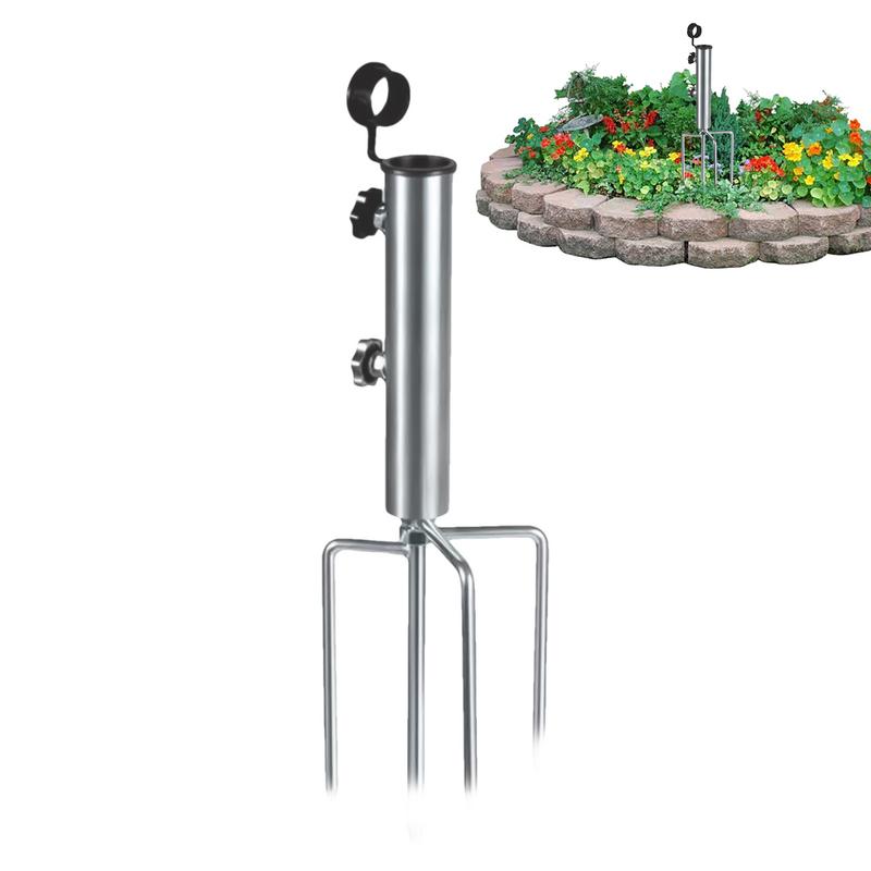 Soporte para poste de bandera de sombrilla, Base para sombrilla de playa, soporte para poste de bandera de arena, estacas de jardín, soporte para sombrilla, ancla para sombrilla de playa