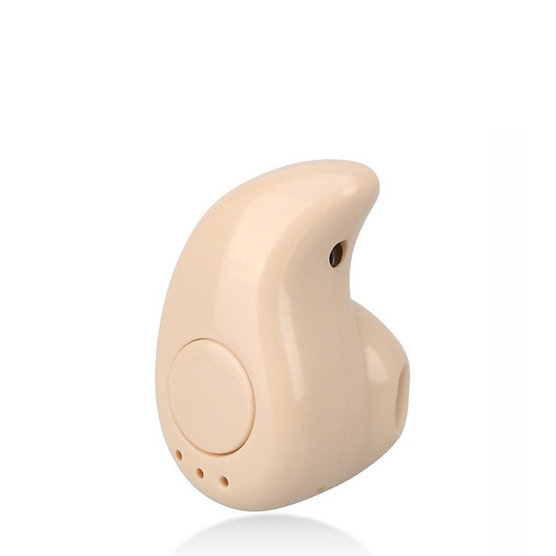 Wireless Earphone For iPhone SE 7 Plus 8 6S 6 5S 5 SE2020 13 Pro Max 12 Mini 11 XS Max XR X Earpiece Headphone Bluetooth4.2: Beige