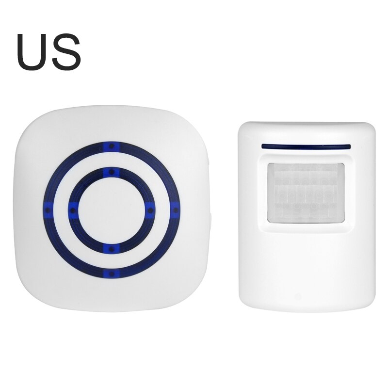 Draadloze Deurbel Pir Winkel Winkel Welkom Motion Sensor Infrarood Detector Inductie Alarm Deurbel Waterdicht Deurbel