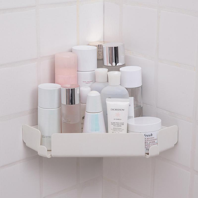 Estante organizador de plástico para baño estante de esquina elevado Caddy estante de esquina de baño soporte de pared de la Ducha soporte de champú