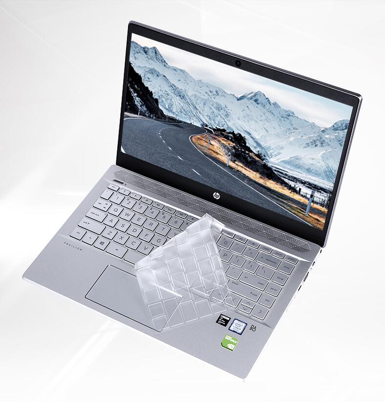 Laptop keyboard cover til hp pavilion  x360 14 tommer notebook beskyttende hud tpu klar film