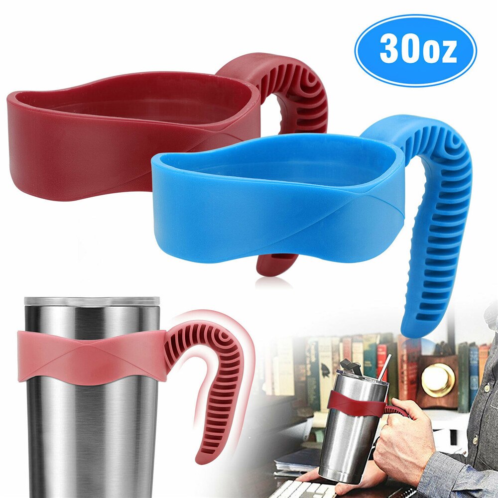 Poignée de gobelet 30 oz pour les rambeurs Yeti, porte-gobelet à poignée Yeti, poignée de tasse de voyage antidérapante sans BPA