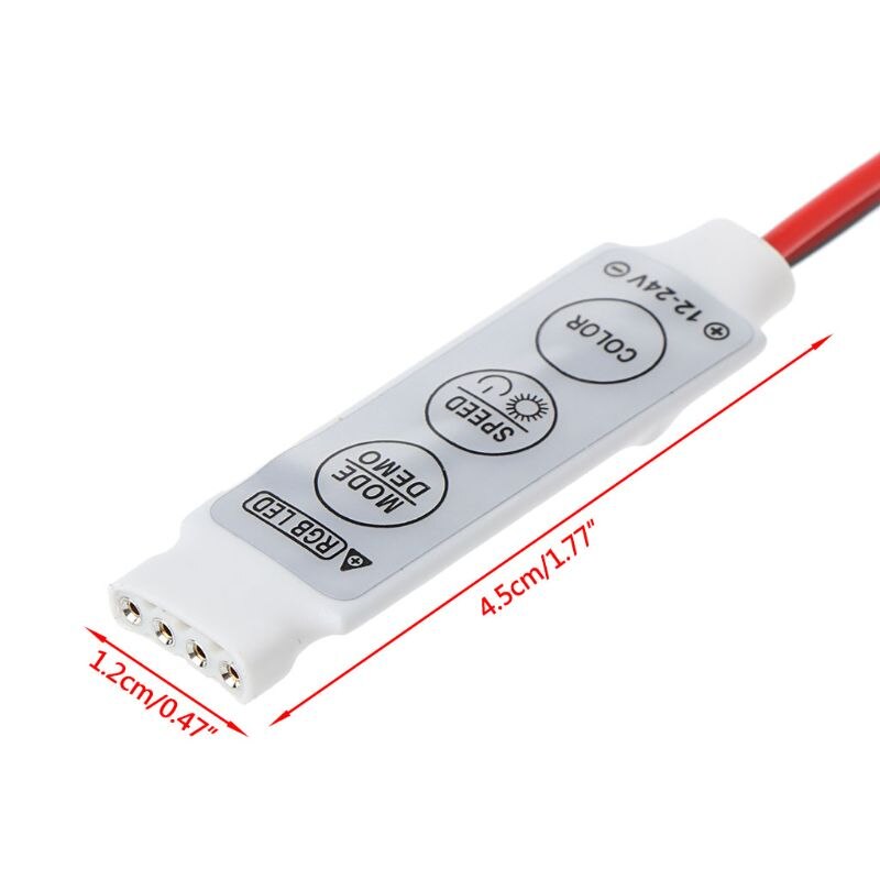 Led 3 Keys Ir Remote Controller Wireless Voor 3528 5050 Rgb Smd Strips Q0KF