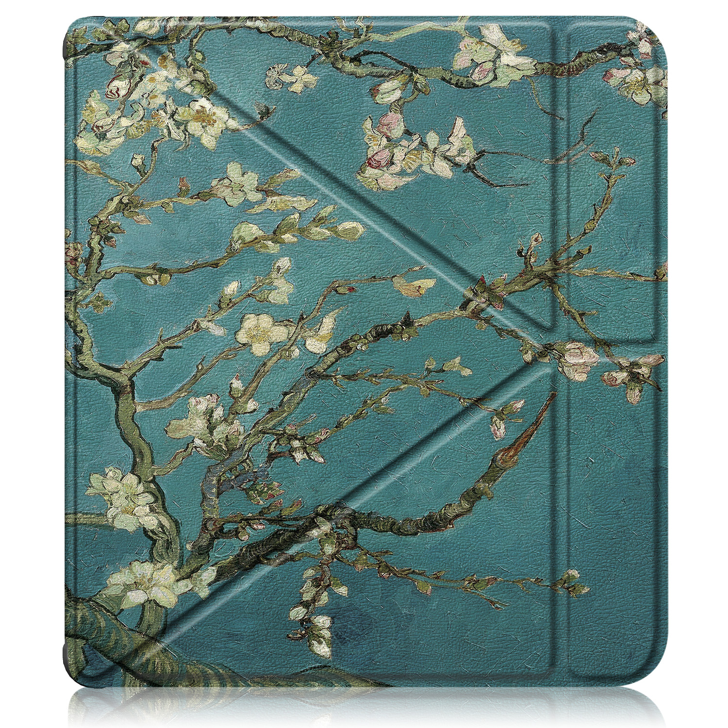 For Kobo Libra Colour 7 inch N428 Origami PU Leather Case Magnetic Wake Sleep Soft Stand Cover Ebook Sleepcover Color Funda: Red