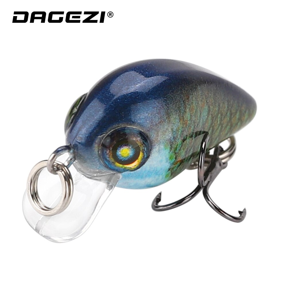 DAGEZI 1 sztuk pływająca przynęta 2g 2.5cm popper Wędkarstwo wabik 3D przynęta oczy Crankbait Wobblers FishingTackle Isca latać Wędkarstwo