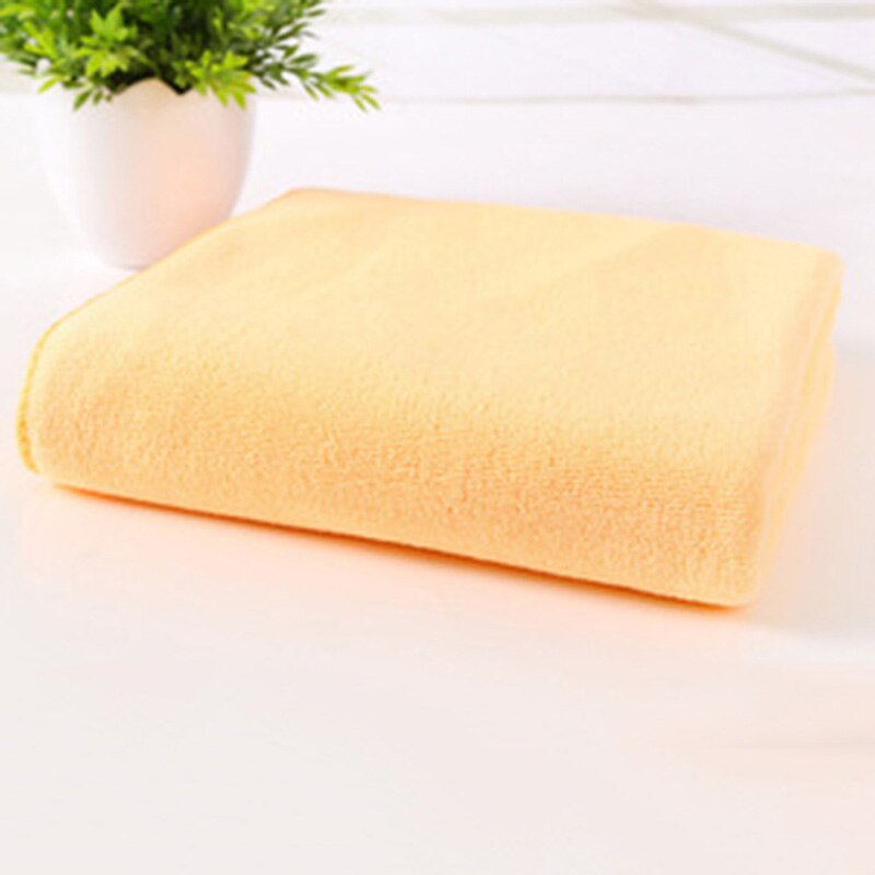 Toallas de secado rápido multicolores, Toalla de microfibra para viaje, Camping, deporte, salón de belleza, gimnasio, textil para el hogar, Playa: Naranja