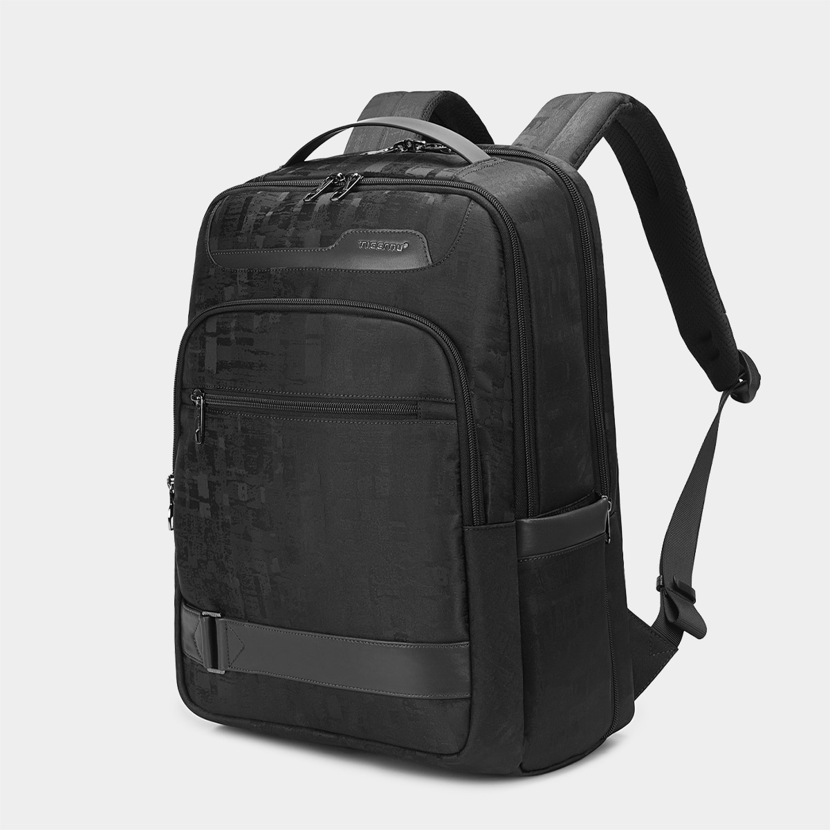 Tigernu Mannen Rugzak 23L Grote Capaciteit Waterdichte 15.6 "Laptop Rugzak Tassen College Reizen School Rugzakken Mannen Retro Serie: Black
