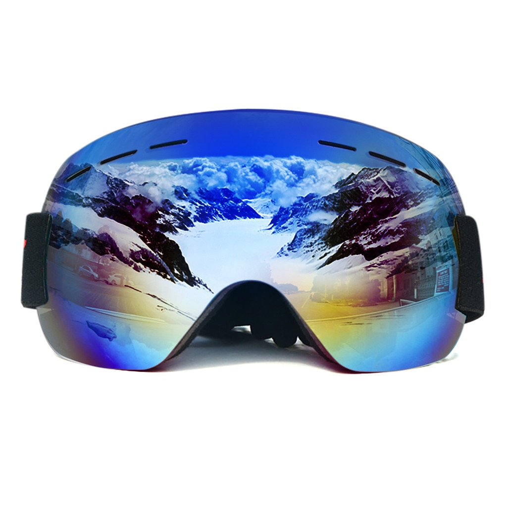 Gafas de esquí Snowboard, equipo de deporte de esquí, gafas para adultos, Anti-niebla UV, doble lente