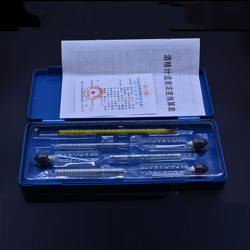 Glass alcohol detector, alcohol meter, self made alcohol meter, three sets of alcohol hydrometer