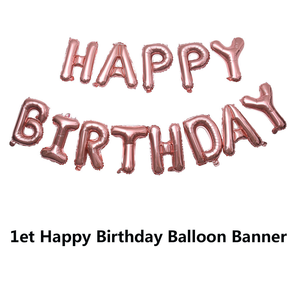 Amawill Happy 20 Birthday Balloons Rose Gold Theme Number 20th Years Old Adult Anniversary Party Decorations Man Woman Supplies