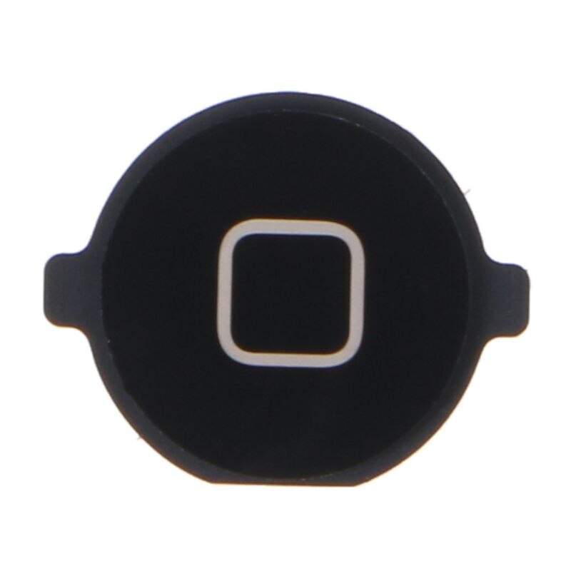 Home Menu Button Replacement Return Key Cap Rubber Gasket Holder Repair Part for Apple iPod Touch 4: Black