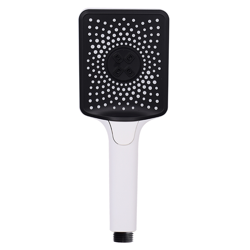Dokour Ceiling Shower Head Rainfall Jet Star 3 Way Bath Hydromassage Bathroom Toilet Accessories Black Set: White hand shower